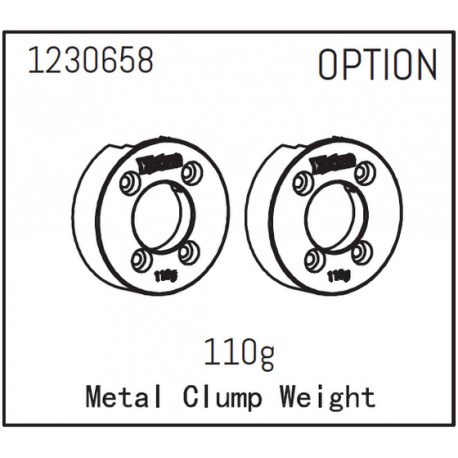 Metal Clump Weight 110g (2)