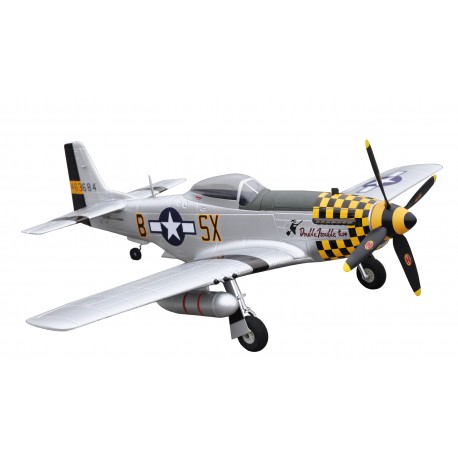 P-51D MUSTANG GIALLO PNP 4 CANALI SW 75 CM