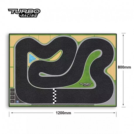 XL TURBO RACING MICRO RALLY TRACK (80X120 CM)-DESIGN 1