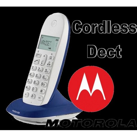 Cordless Motorola C1001L colore Bianco Blu
