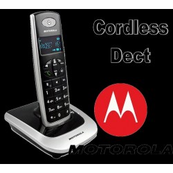 Telefono Motorola Cordless DECT con Vivavoce e Suonerie Nero