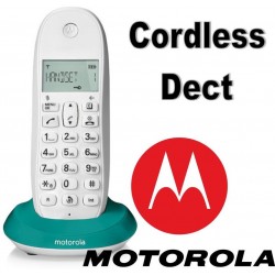 Cordless Motorola C1001L colore Bianco Turchese