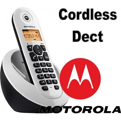 Cordless Motorola C601 Dect Gap Colore Bianco Nero
