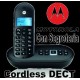 Cordless DECT GAP Motorola con Segreteria Telefonica Nero
