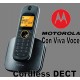 Telefono Motorola Cordless DECT GAP con Vivavoce Nero