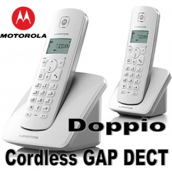 Telefono Cordless Doppio Motorola C402E Dect Gap Grigio