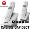 Telefono Cordless Doppio Motorola C402E Dect Gap Grigio