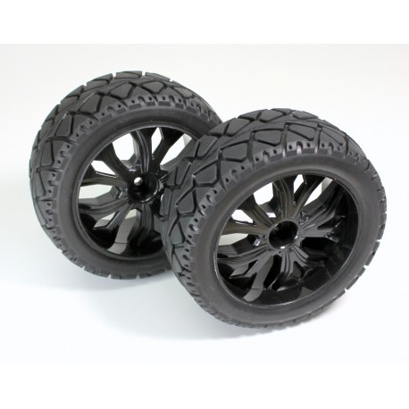 1:10 Buggy Tyres su strada anteriore nero (2)