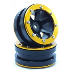 Cerchi Wheels PT-Slingshot Black / Gold 1.9 (2 pezzi)