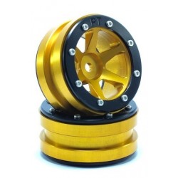 Cerchi Wheels PT- Slingshot Gold / Black 1.9 (2 pezzi)