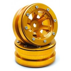 Cerchi Beadlock Wheels PT- Claw Gold / Gold 1.9 (2 pezzi)