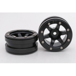 Cerchi Beadlock Wheels PT- Wave Black / Black 1.9 (2 pezzi)