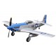 P-51D MUSTANG BLU PNP 4 CANALI SW 75 CM