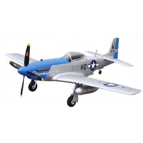 P-51D MUSTANG BLU PNP 4 CANALI SW 75 CM