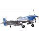 P-51D MUSTANG BLU PNP 4 CANALI SW 75 CM