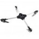 Telaio quadricottero X o + Nylon fibra richiudibile 525 