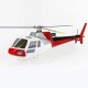 FlyWing Small Squirrel AS350 Helicopter - ARTF con Radio e Batteria (colore bianco/grigio/rosso)