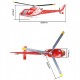 FlyWing Small Squirrel AS350 Helicopter - ARTF con Radio e Batteria (colore bianco/grigio/rosso)