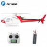 FlyWing Small Squirrel AS350 Helicopter - ARTF con Radio e Batteria (colore bianco/grigio/rosso)