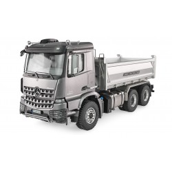 Mercedes-Benz Arocs Autocarro con cassone ribaltabile idraulico Pro 6x6 1:14 RTR grigio