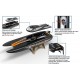 Volantex RC Atomic Brushless Catamarano RC da regata ad alta velocità 40mph Fast ABS Unibody Scafo - 792-6R RTR nero