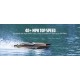 Volantex RC Atomic Brushless Catamarano RC da regata ad alta velocità 40mph Fast ABS Unibody Scafo - 792-6R RTR nero