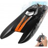 Volantex RC Atomic Brushless Catamarano RC da regata ad alta velocità 40mph Fast ABS Unibody Scafo - 792-6R RTR nero