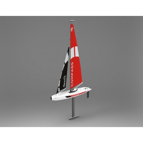 Volantex RC COMPASS RG65 classe barca a vela da competizione 650mm 791-1 RTR