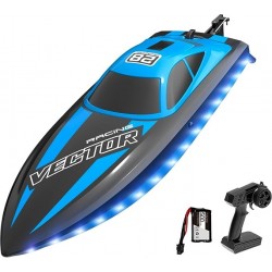 Barca a motore Volantex RC Vector Lumen con sistema di inversione automatica 795-6 RTR - spazzolata / blu