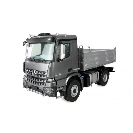 MERCEDES-BENZ AROCS AUTOCARRO CON CASSONE RIBALTABILE 4X4 1:14 RTR GRIGIO