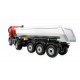MERCEDES-BENZ AROCS AUTOCARRO CON CASSONE RIBALTABILE 8X4/4 4WD 1:18 RTR ROSSO
