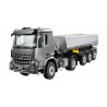 SEMIRIMORCHIO MERCEDES-BENZ AROCS CON SEMIRIMORCHIO RIBALTABILE 4X4 1:14 RTR GRIGIO