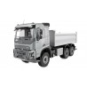 VOLVO FMX E015 AUTOCARRO CON CASSONE RIBALTABILE 6X4 1:14 RTR ARGENTO