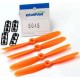 Elica 2 x CW e 2 x CCW 5045 Arancio 5x4.5 Orange Nylon 4 pz